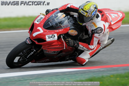 2010-05-09 Monza 0159 Ascari - Superstock 1000 - Warm Up - Rene Mahr - Suzuki GSX-R 1000 K9